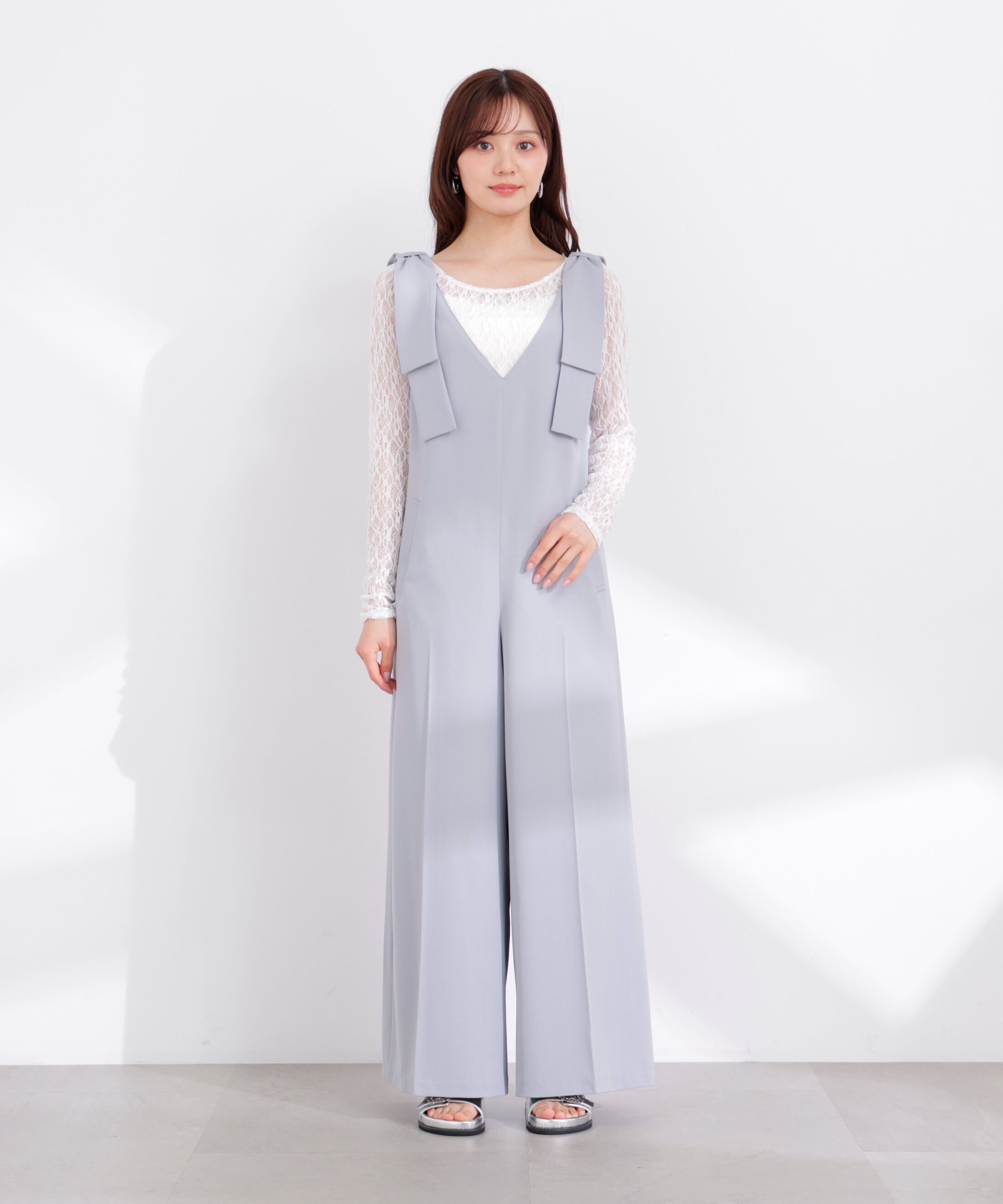 PROPORTION BODY DRESSING「リボン付きオールインワン 26SS」|ワンピース|