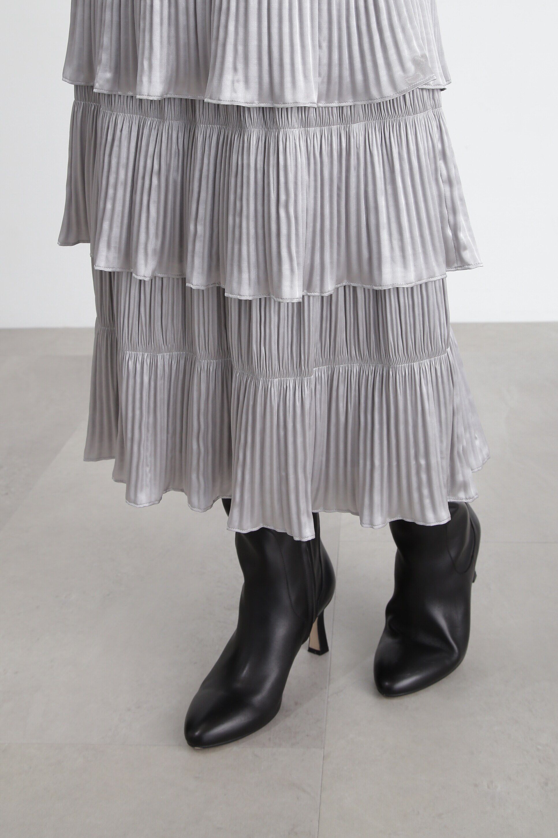  「◆クリスタルプリーツティアードスカート」|スカート|