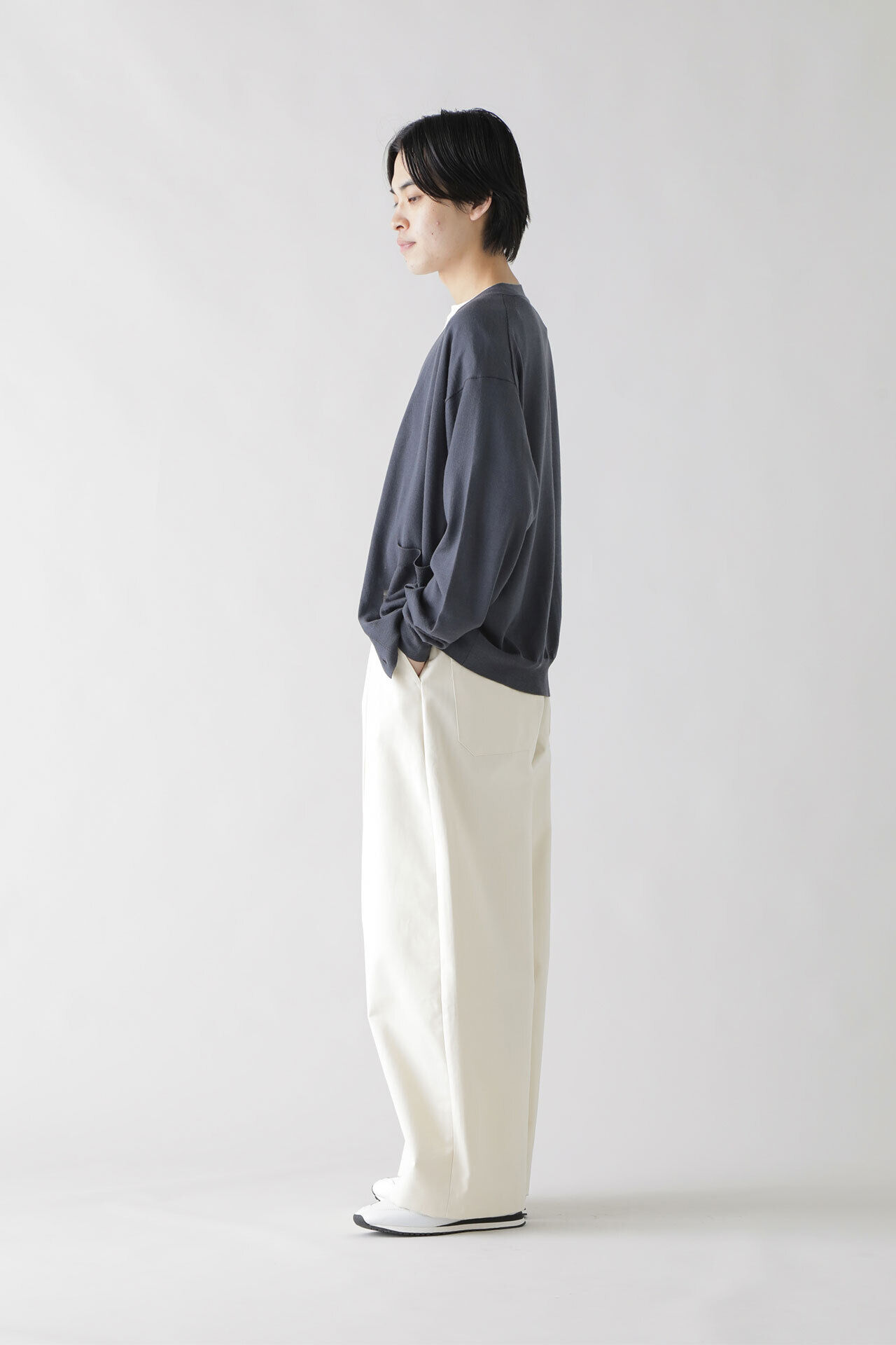 YLEVE 「YLEVE / EXTRAFINE MERINO WOOL KN C/D」|ニット・セーター|