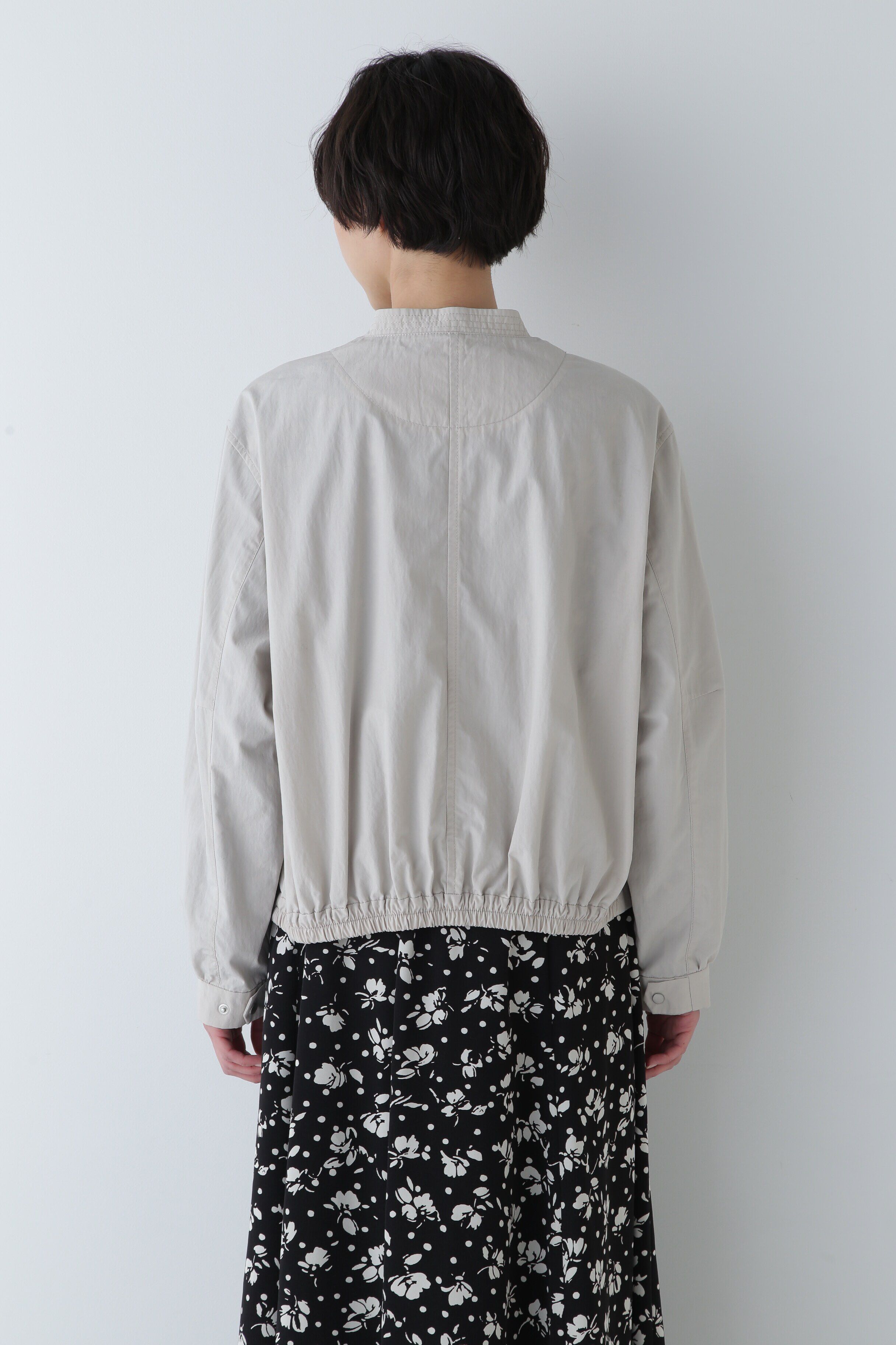  「◆ノーカラーショートブルゾン」|ブルゾン・スタジャン|