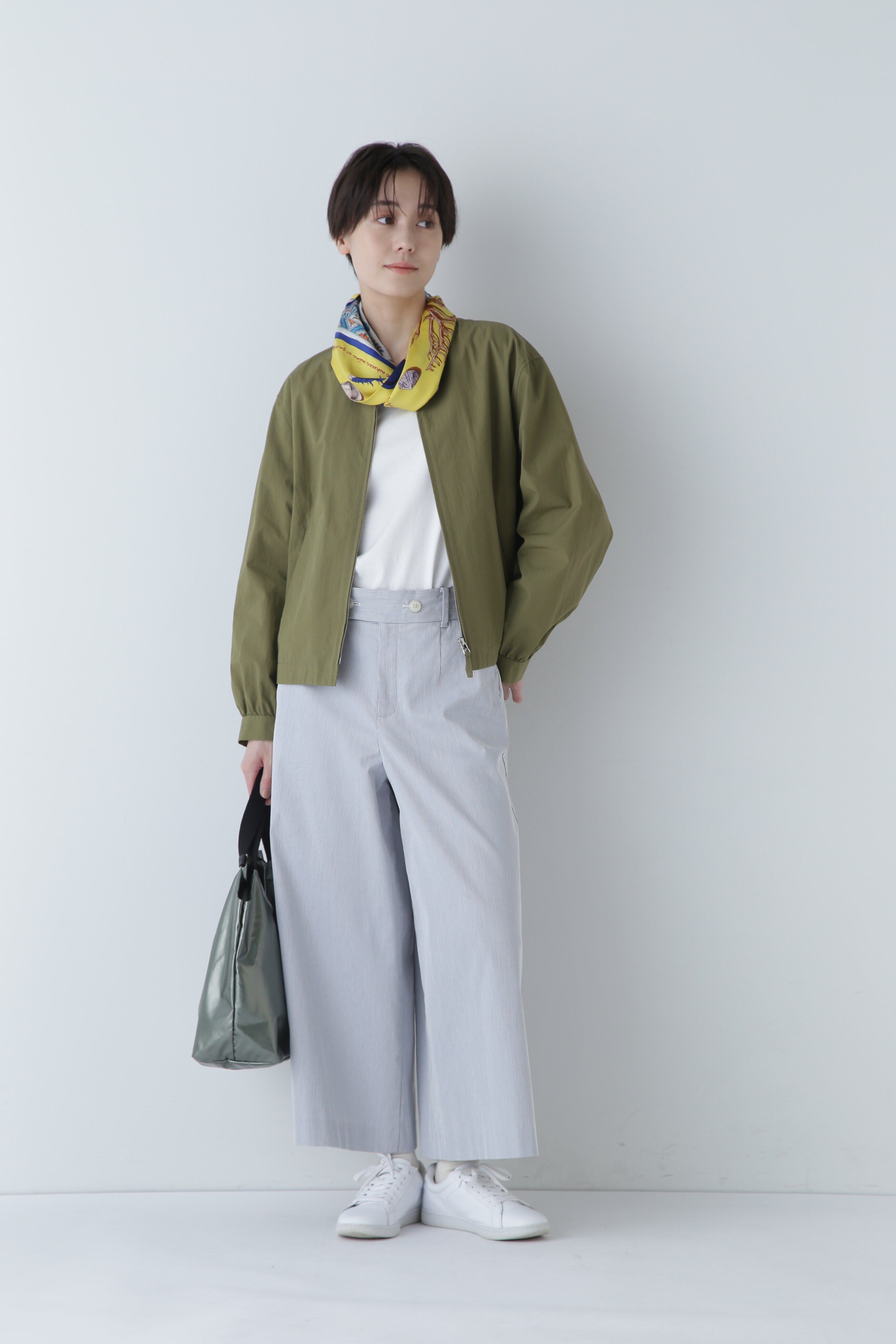  「◆ノーカラーショートブルゾン」|ブルゾン・スタジャン|