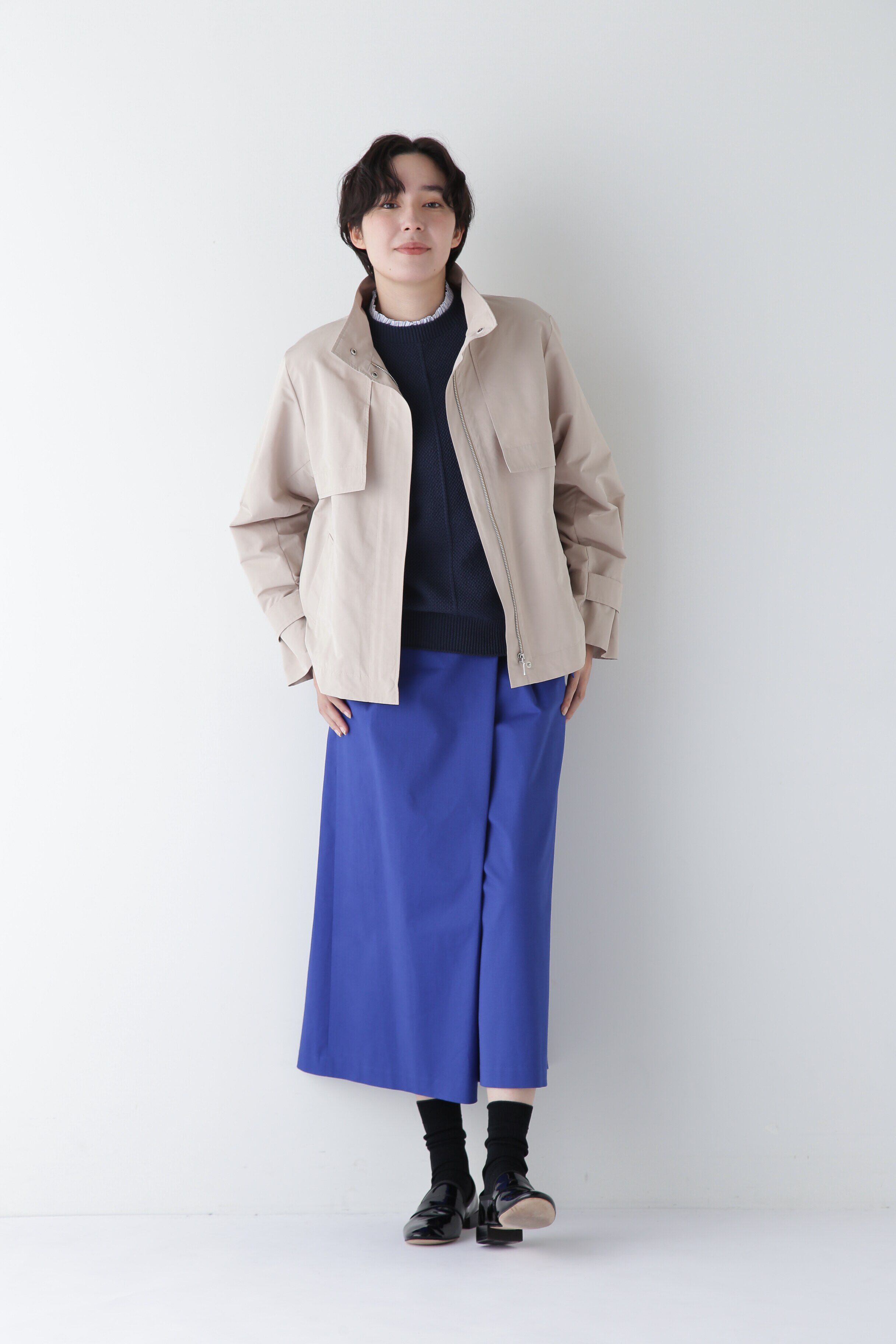  「◆【撥水】タフタトレンチディテールブルゾン」|ブルゾン・スタジャン|