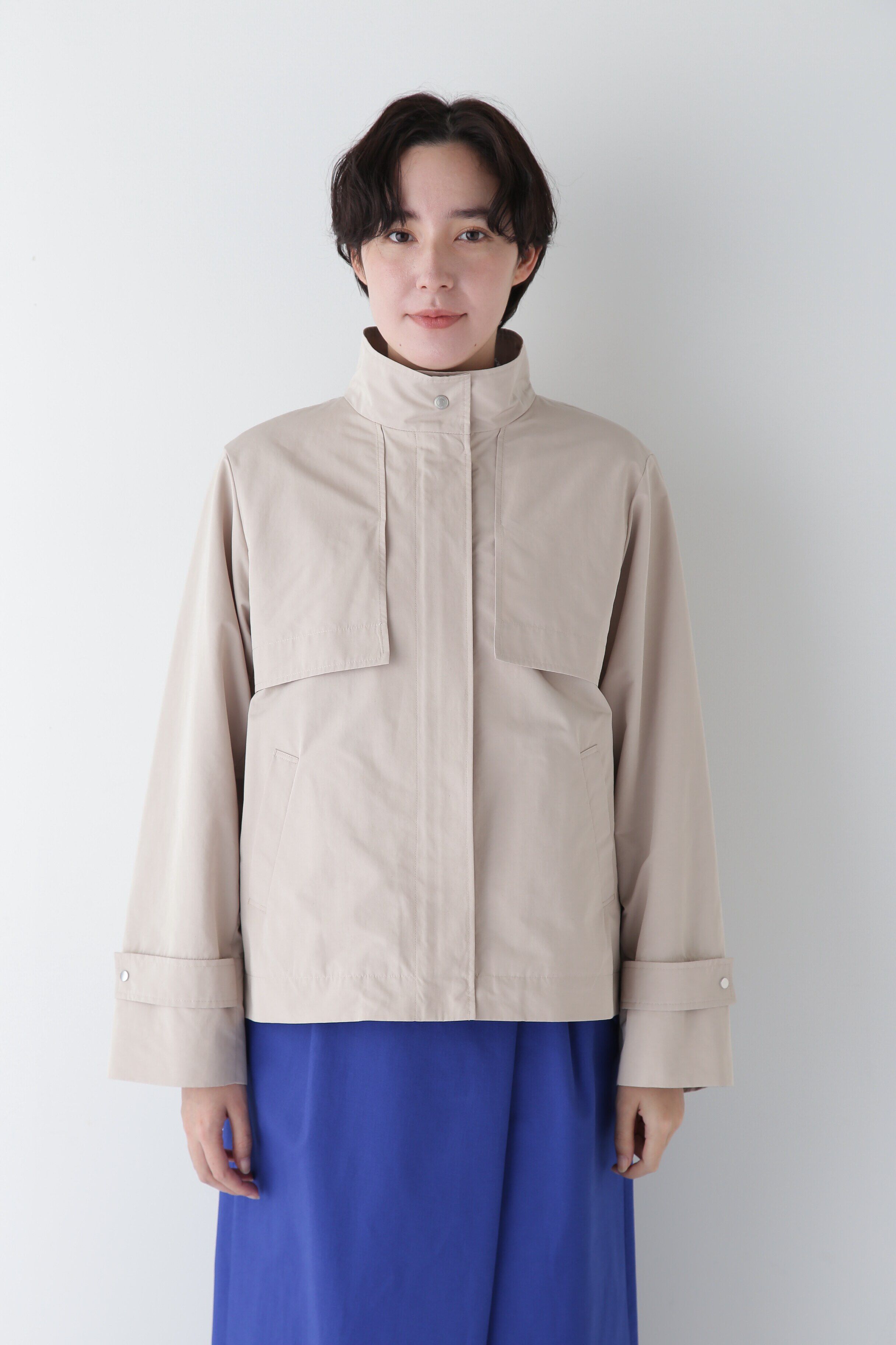  「◆【撥水】タフタトレンチディテールブルゾン」|ブルゾン・スタジャン|