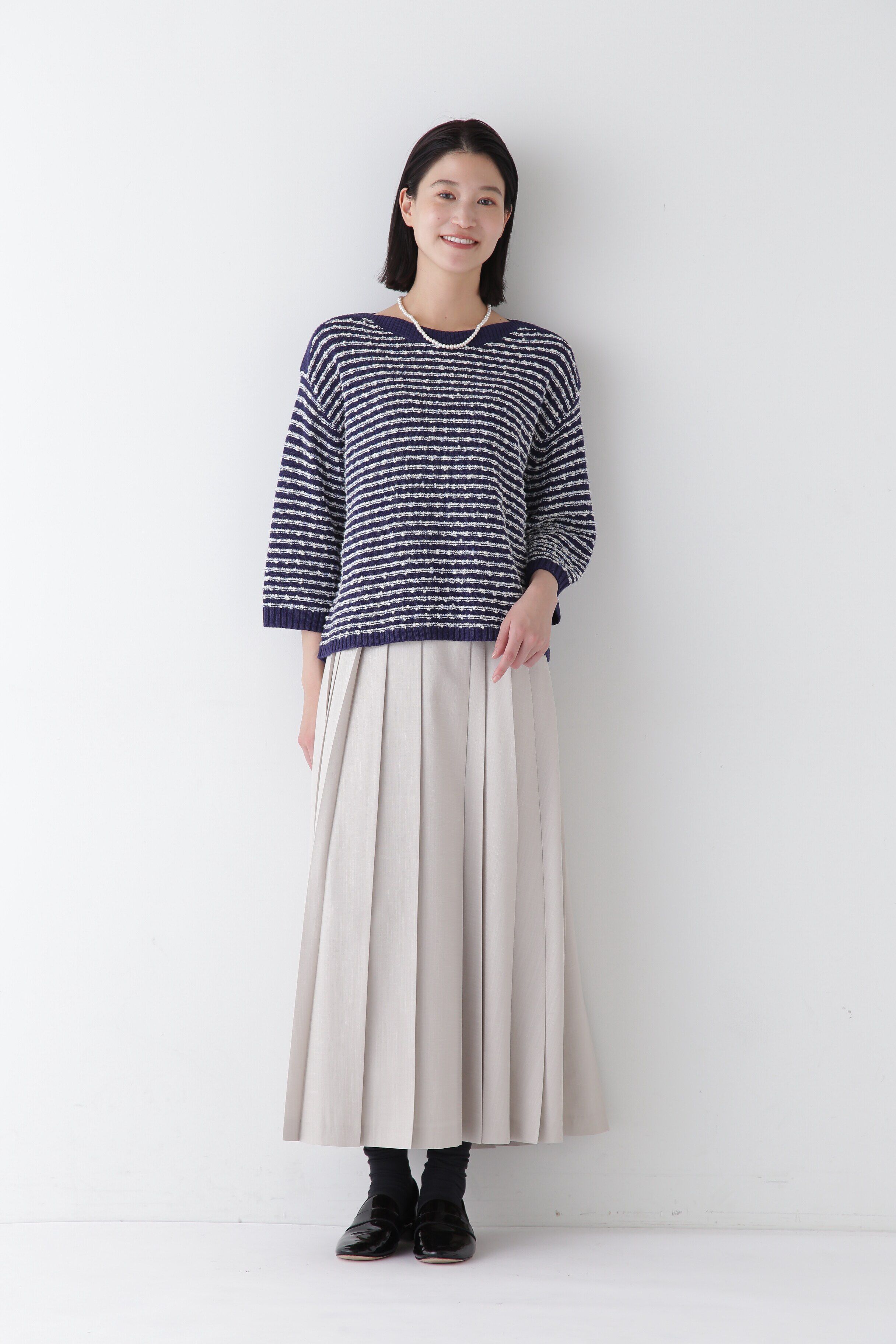  「◆リネンライクブッチャーランダムプリーツスカート」|スカート|