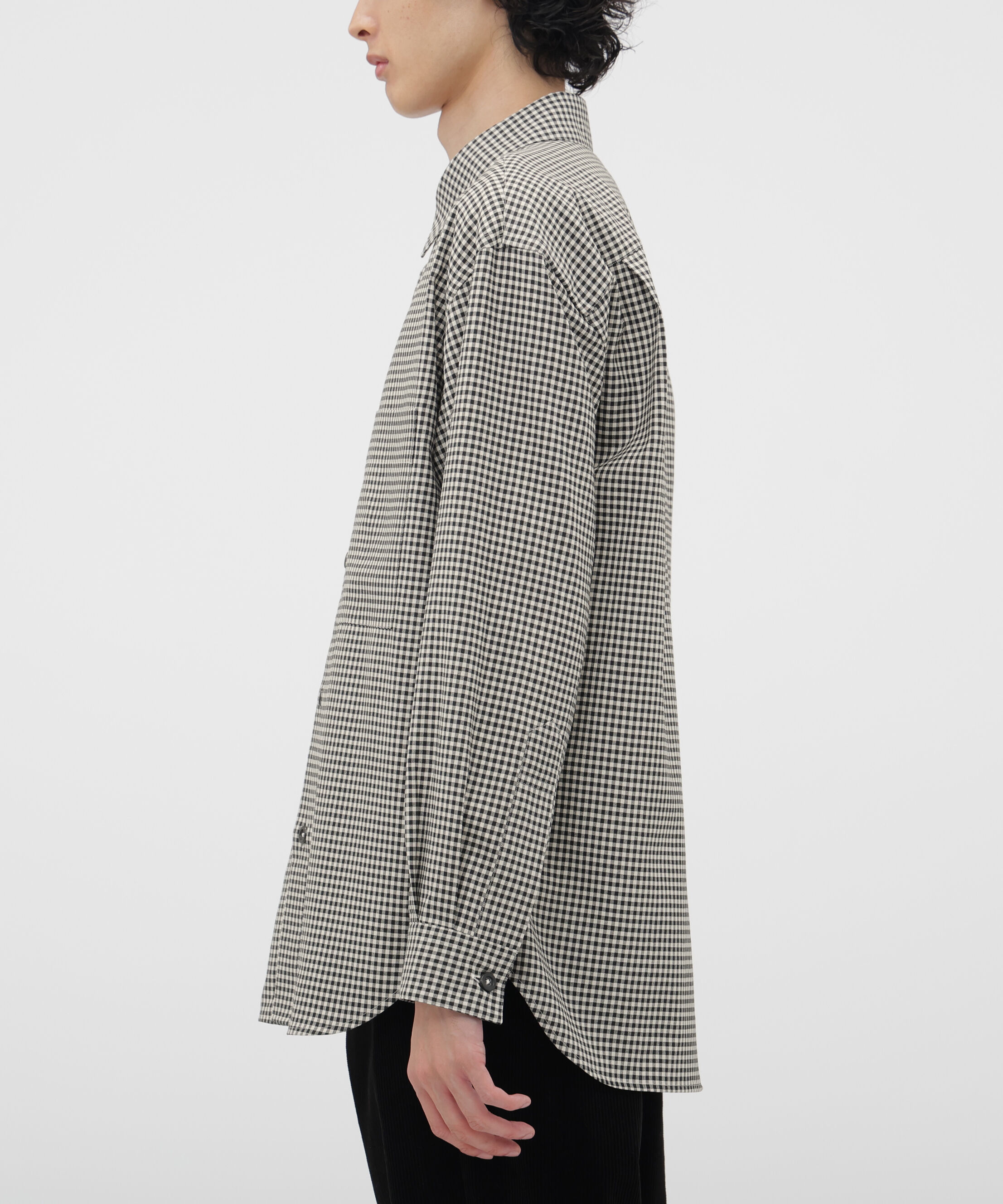 MARGARET HOWELL「DRY WOOL GINGHAM SHIRT」|シャツ・ブラウス|