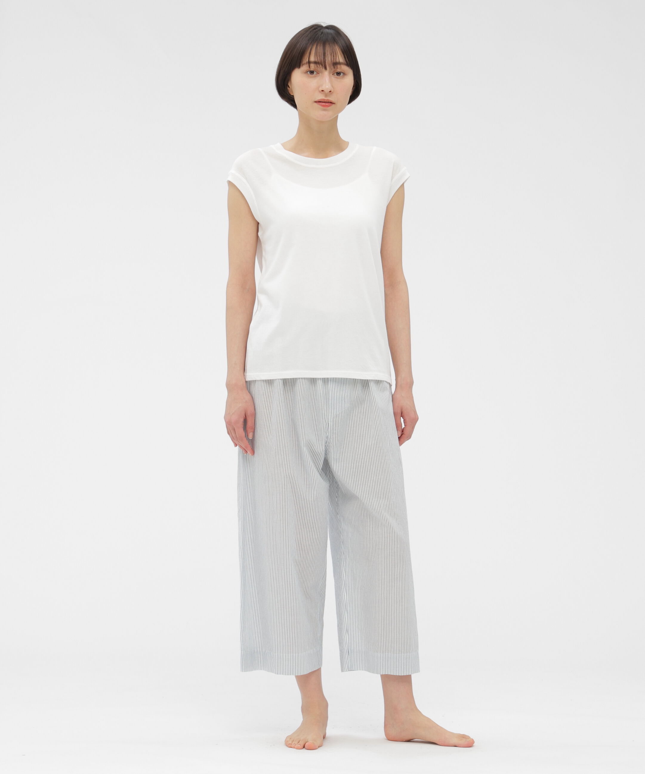 MARGARET HOWELL HOUSEHOLDGOODS「COTTON LINEN MINI STRIPE TROUSERS」|その他|