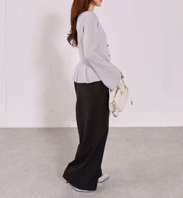 archives「【ＯＮかわ】ベルト付きタックワイドスラックス」|チノ|