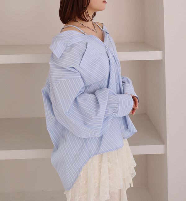 archives「２ｗａｙストライプシャツ」|シャツ・ブラウス|