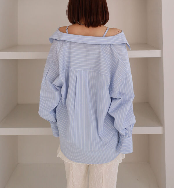 archives「２ｗａｙストライプシャツ」|シャツ・ブラウス|