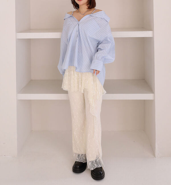 archives「２ｗａｙストライプシャツ」|シャツ・ブラウス|