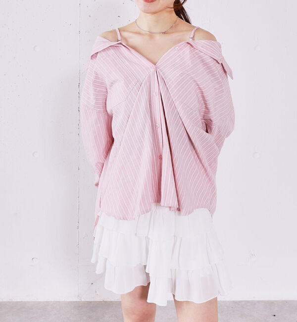 archives「２ｗａｙストライプシャツ」|シャツ・ブラウス|