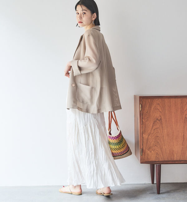 Doux archives「メッシュテーラードダブルジャケット」|テーラードジャケット|