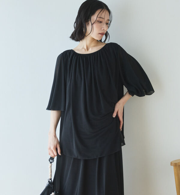 Doux archives「エスパンディギャザーブラウス」|シャツ・ブラウス|