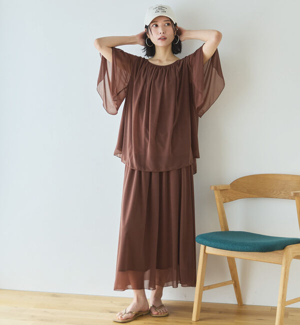 Doux archives「エスパンディギャザーブラウス」|シャツ・ブラウス|