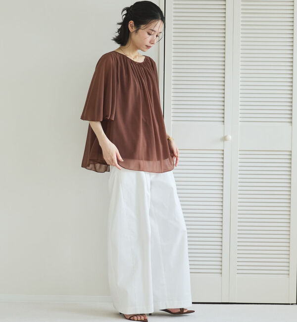 Doux archives「エスパンディギャザーブラウス」|シャツ・ブラウス|