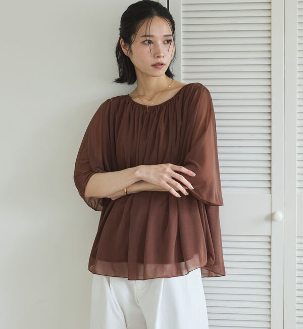 Doux archives「エスパンディギャザーブラウス」|シャツ・ブラウス|