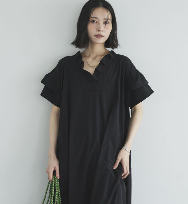 Doux archives「【接触冷感／ＵＶカット／イージーケア】コクーンワンピース」|ワンピース|