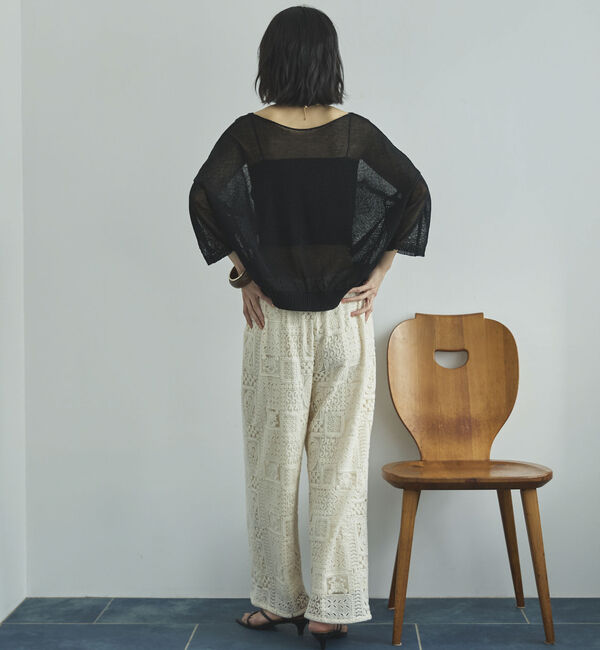 Doux archives「ストローヤーンニットＶネックプルオーバー」|ニット・セーター|