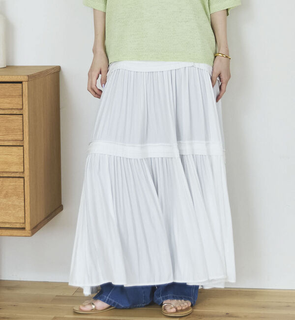 Doux archives「ピンタックティアードキャミワンピース／」|ワンピース|