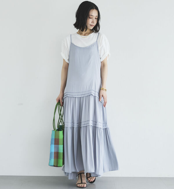 Doux archives「ピンタックティアードキャミワンピース／」|ワンピース|