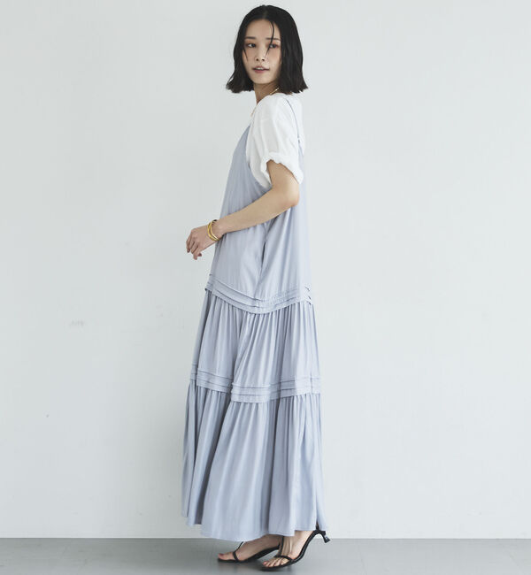 Doux archives「ピンタックティアードキャミワンピース／」|ワンピース|