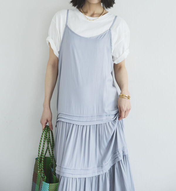 Doux archives「ピンタックティアードキャミワンピース／」|ワンピース|