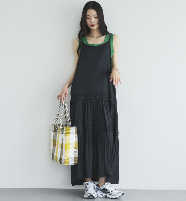 Doux archives「ピンタックティアードキャミワンピース／」|ワンピース|