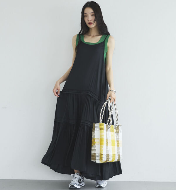 Doux archives「ピンタックティアードキャミワンピース／」|ワンピース|