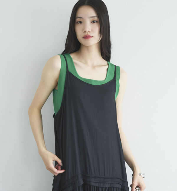 Doux archives「ピンタックティアードキャミワンピース／」|ワンピース|