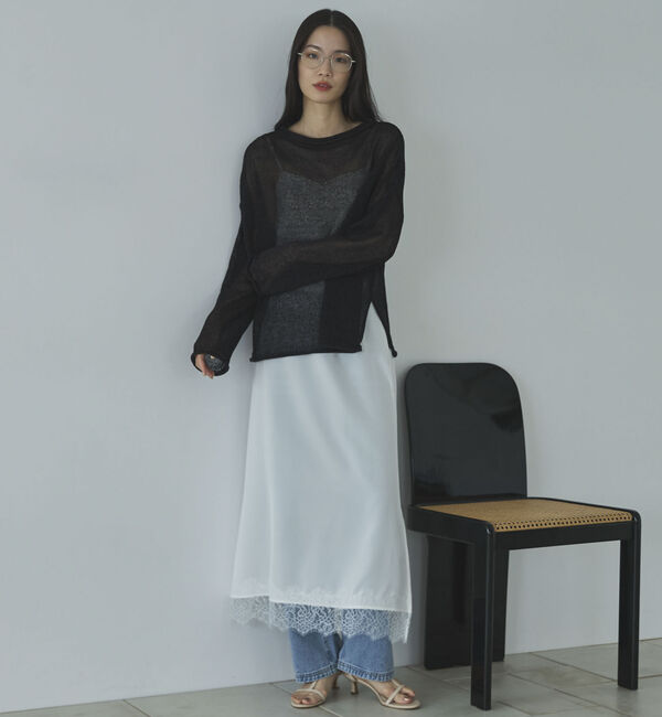 Doux archives「ペーパーヤーンルーズプルオーバー」|ニット・セーター|