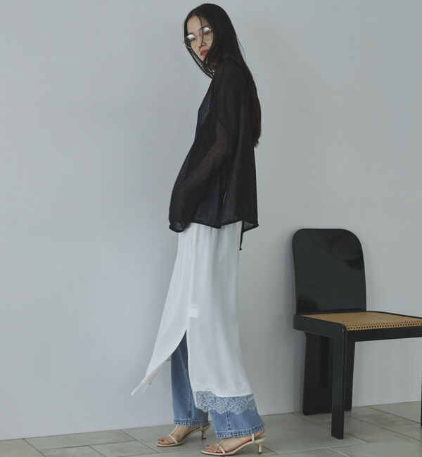 Doux archives「ペーパーヤーンルーズプルオーバー」|ニット・セーター|