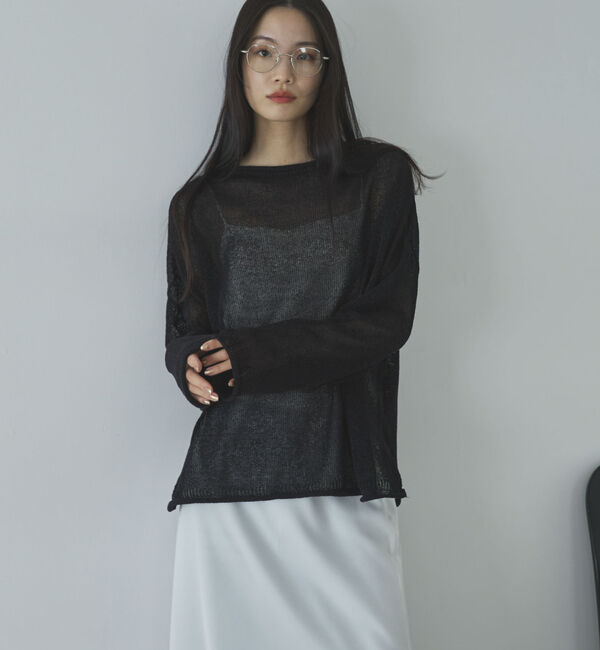 Doux archives「ペーパーヤーンルーズプルオーバー」|ニット・セーター|