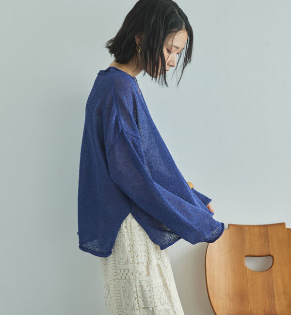 Doux archives「ペーパーヤーンルーズプルオーバー」|ニット・セーター|