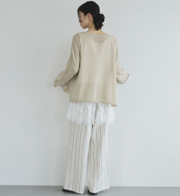 Doux archives「ペーパーヤーンルーズプルオーバー」|ニット・セーター|