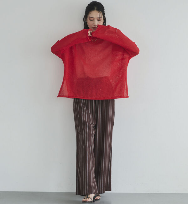 Doux archives「ペーパーヤーンルーズプルオーバー」|ニット・セーター|