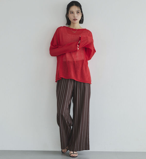 Doux archives「ペーパーヤーンルーズプルオーバー」|ニット・セーター|