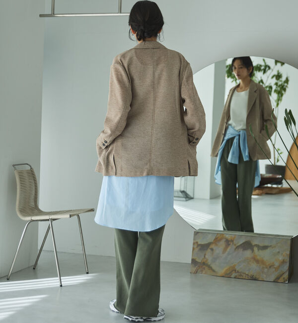 Doux archives「ピグメント裏毛フレアパンツ」|チノ|