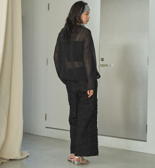 Doux archives「ボタニカルカットジャガードパンツ」|チノ|