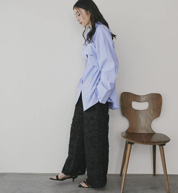 Doux archives「ボタニカルカットジャガードパンツ」|チノ|