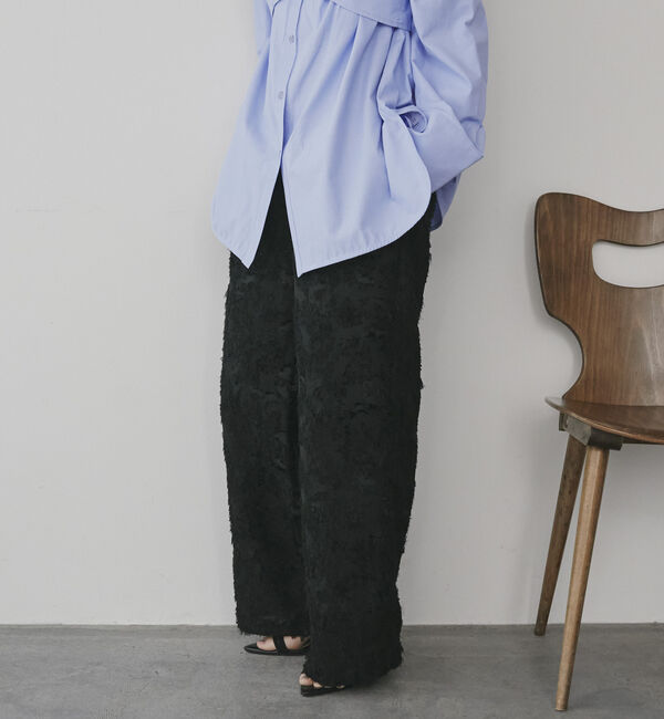 Doux archives「ボタニカルカットジャガードパンツ」|チノ|