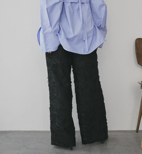 Doux archives「ボタニカルカットジャガードパンツ」|チノ|