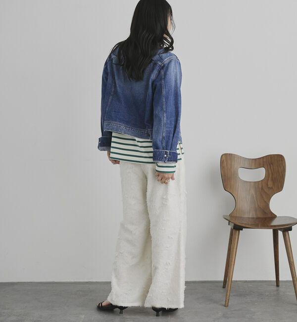 Doux archives「ボタニカルカットジャガードパンツ」|チノ|