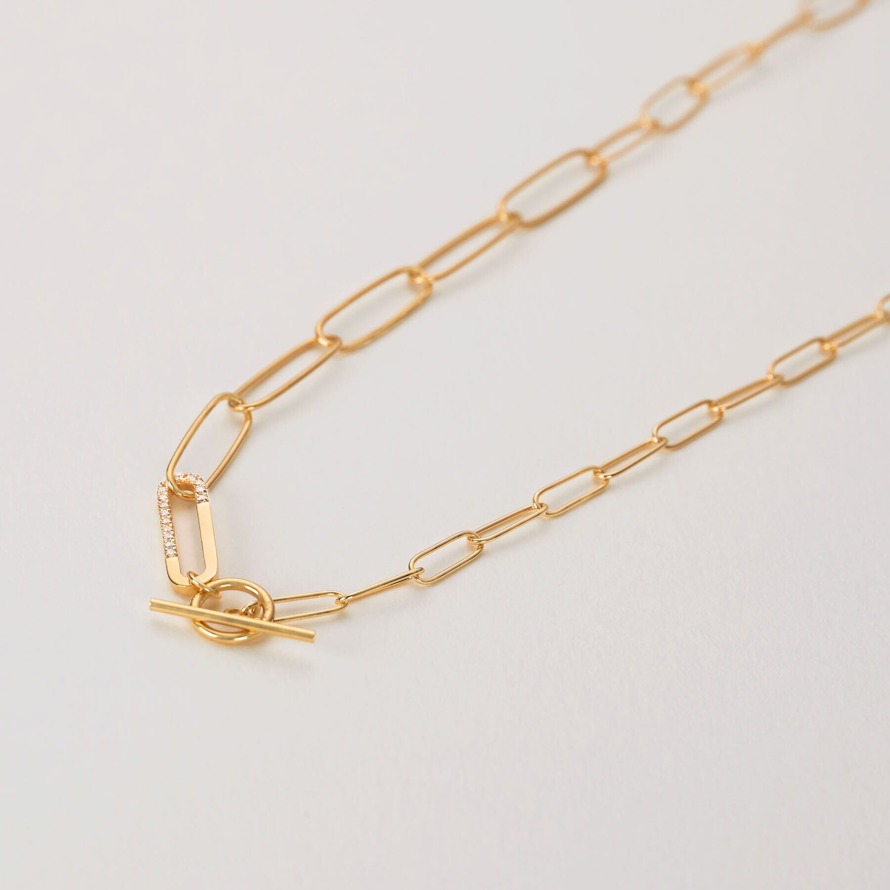 COCOSHNIK「K10ダイヤモンド PCロンググラデーションマンテル ネックレス」|ネックレス|