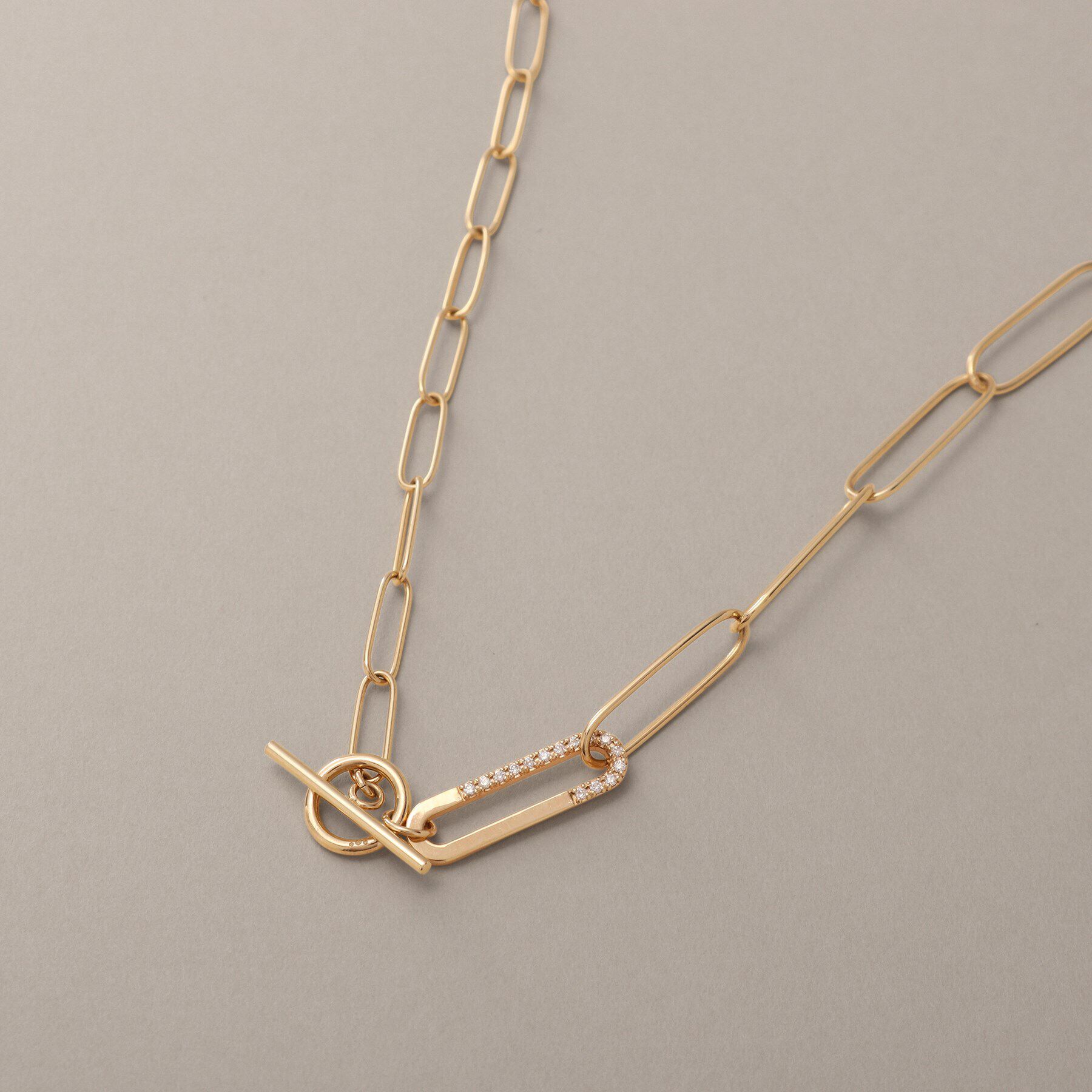 COCOSHNIK「K10ダイヤモンド PCロンググラデーションマンテル ネックレス」|ネックレス|