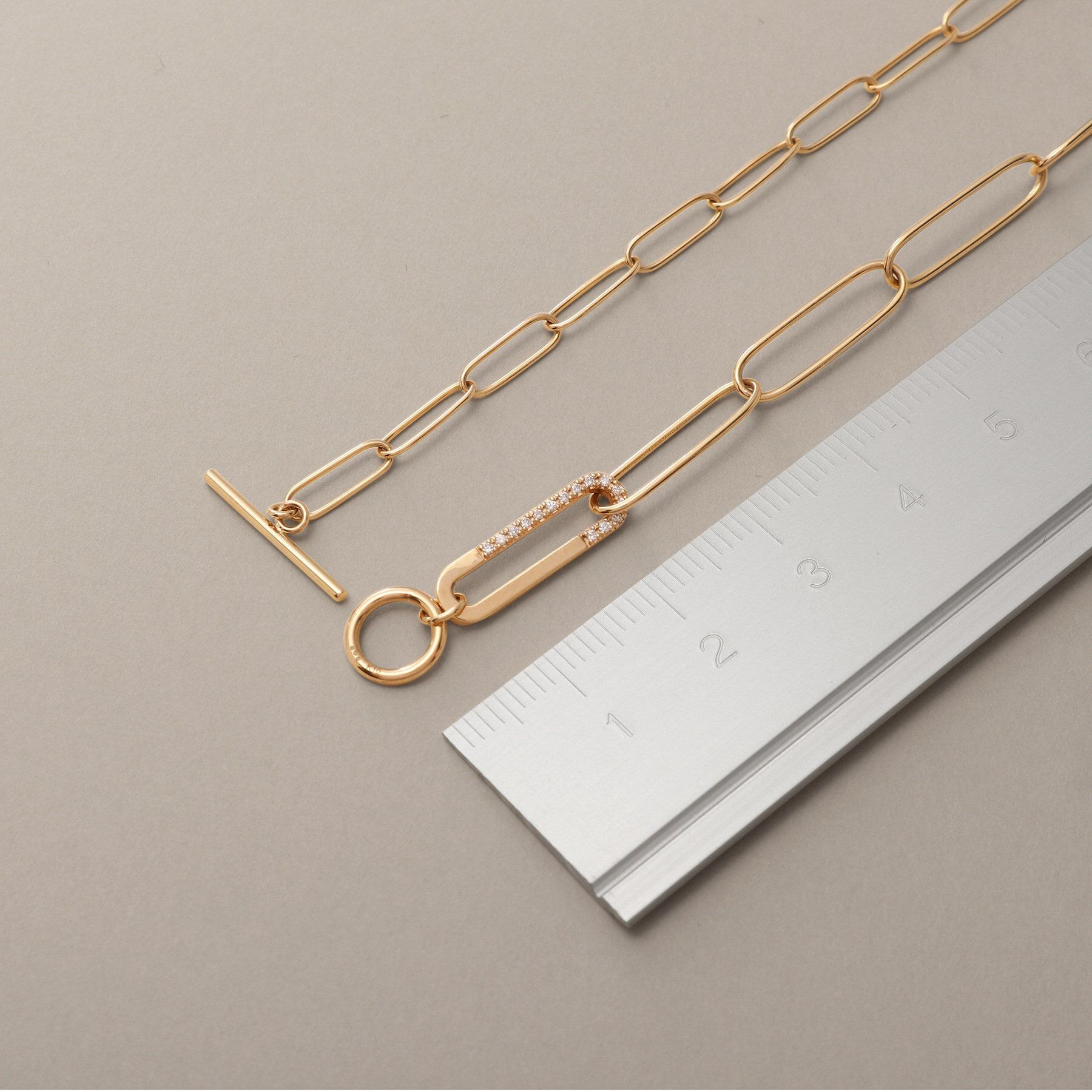 COCOSHNIK「K10ダイヤモンド PCロンググラデーションマンテル ネックレス」|ネックレス|