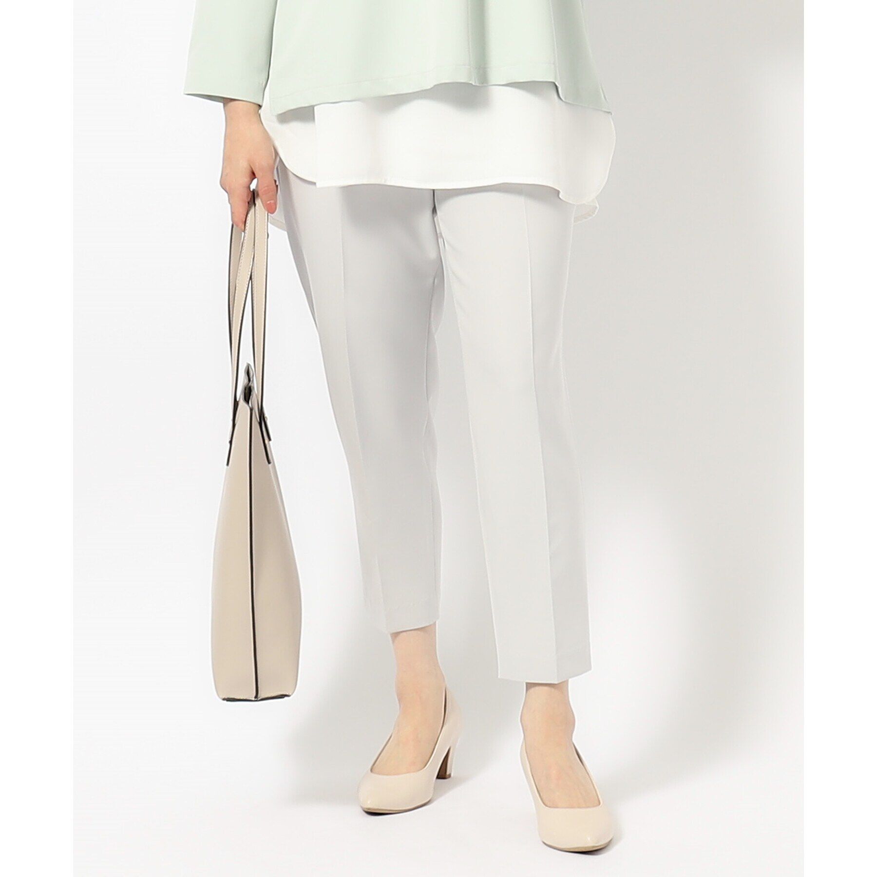 SHOO･LA･RUE「【S-5L/洗濯機可/2WAYストレッチ】ダブルクロスセンタープレステーパード」|その他|