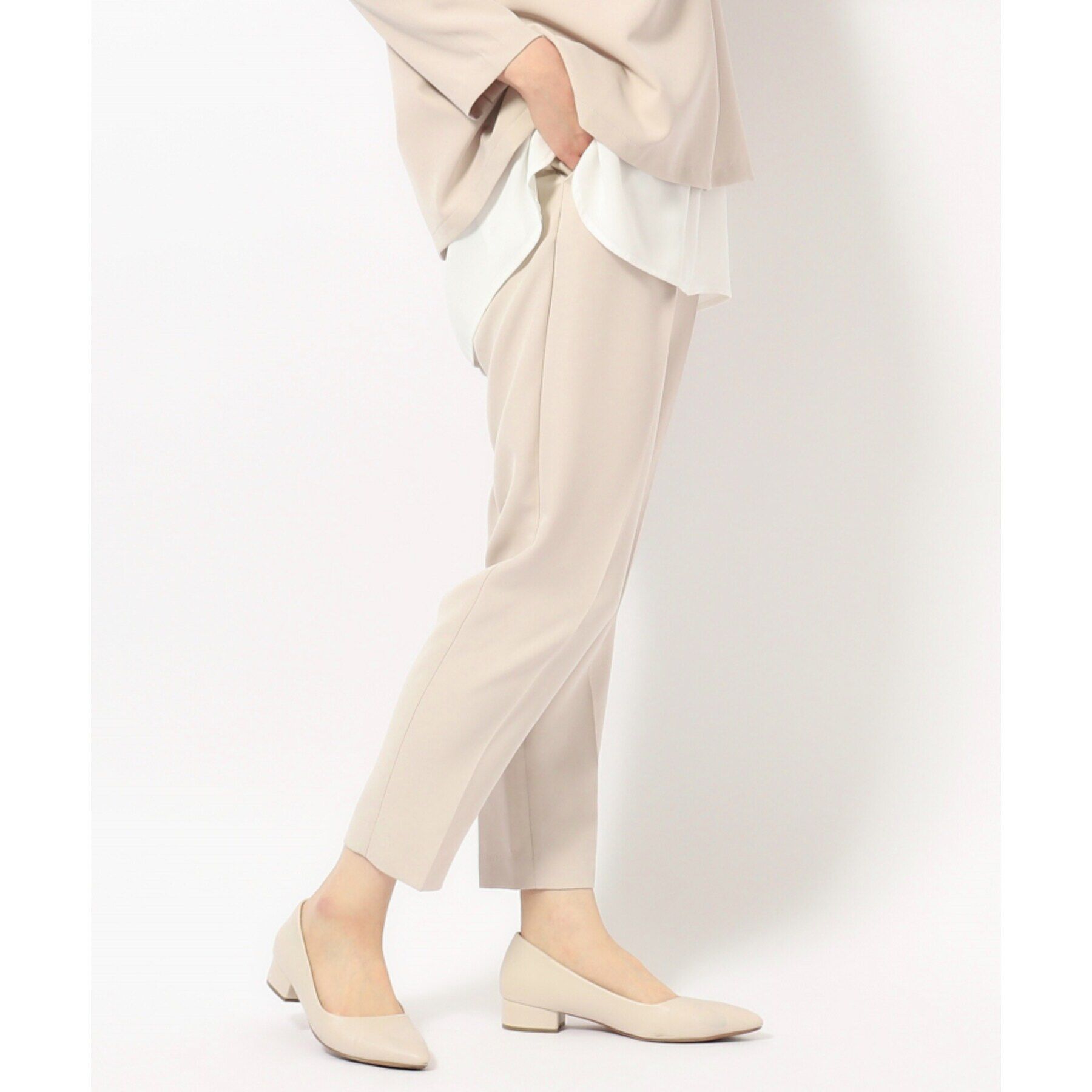 SHOO･LA･RUE「【S-5L/洗濯機可/2WAYストレッチ】ダブルクロスセンタープレステーパード」|その他|