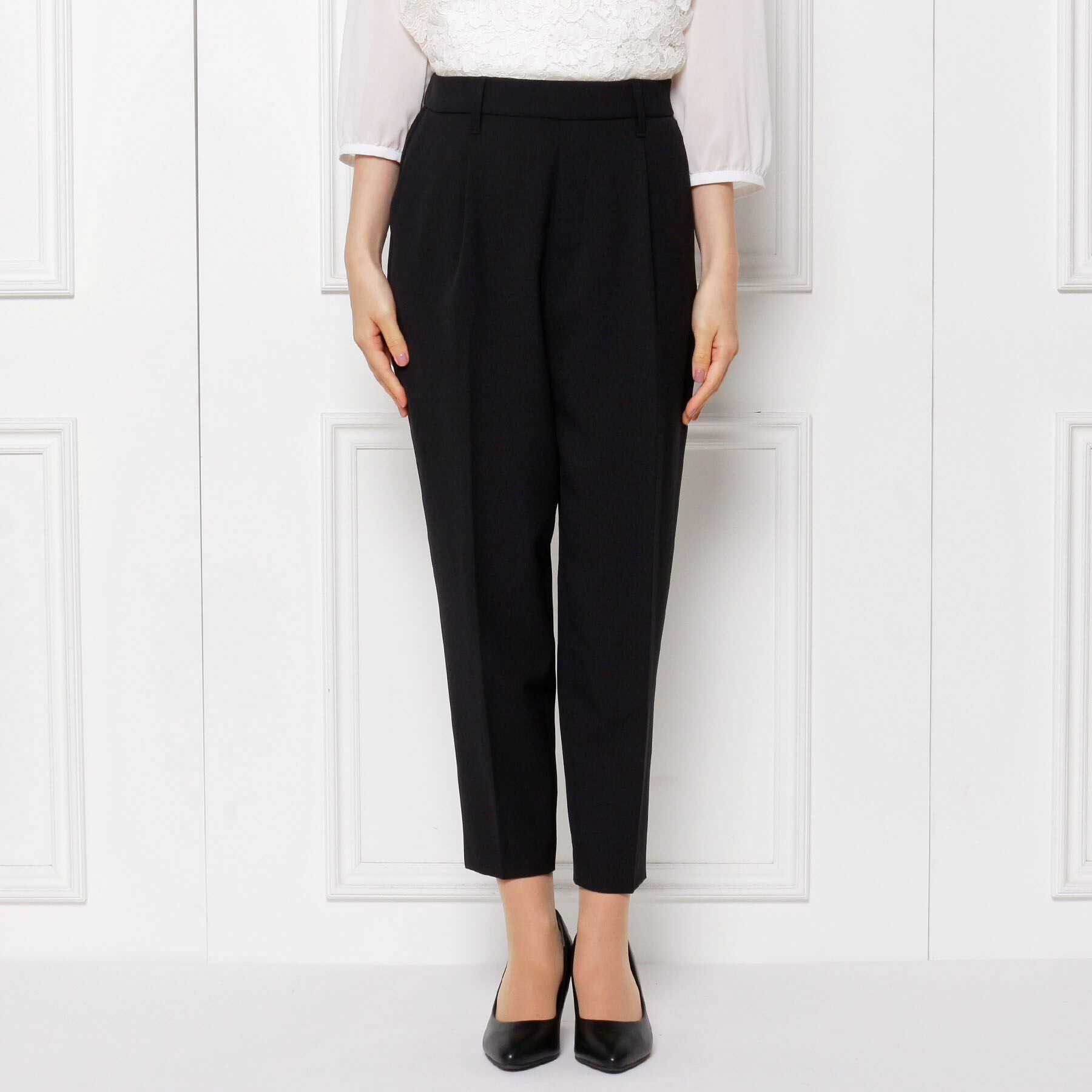 SHOO･LA･RUE「【S-5L/洗濯機可/2WAYストレッチ】ダブルクロスセンタープレステーパード」|その他|