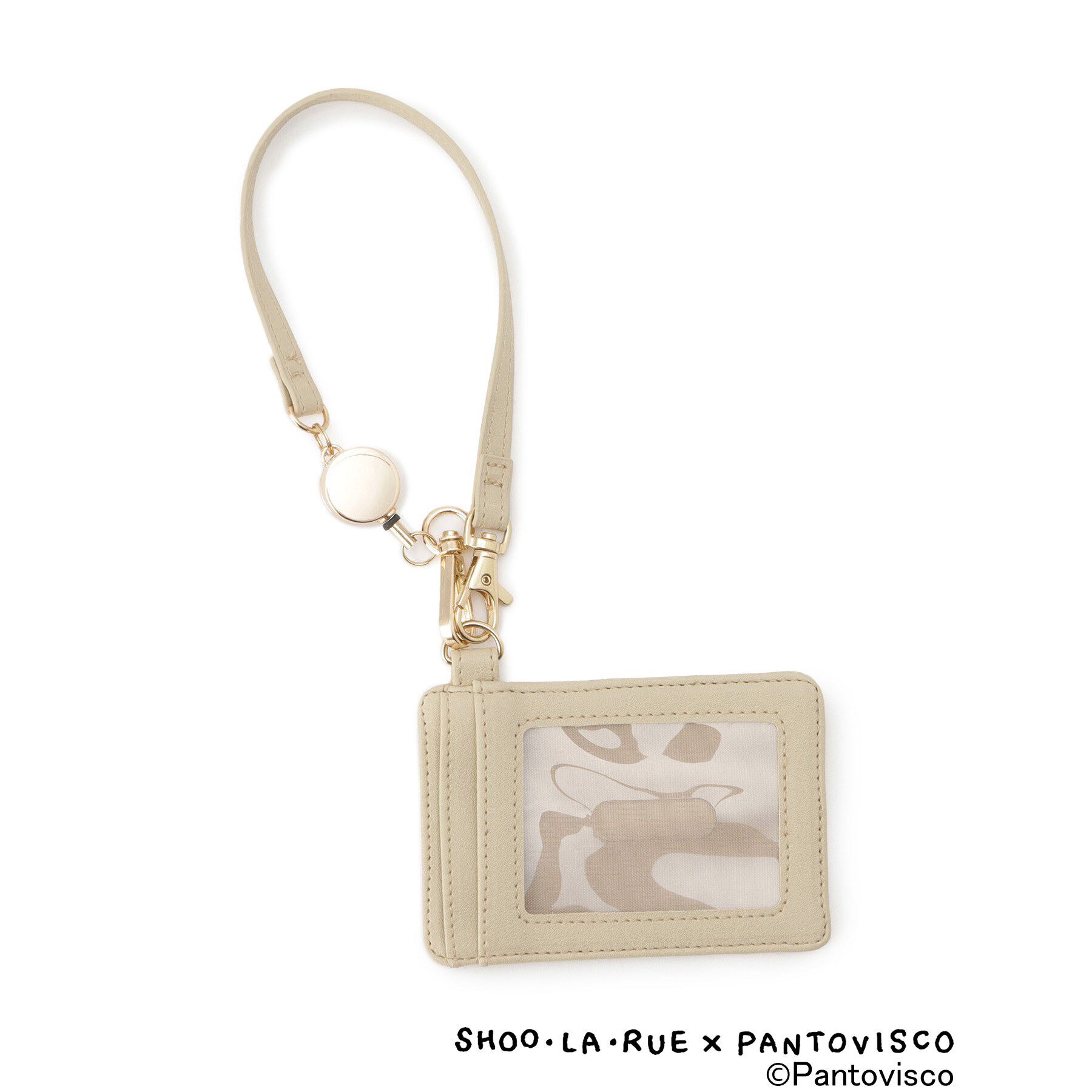 SHOO･LA･RUE「【パントビスコ／ぺろち】イラストプリント 合皮パスケース」|その他|