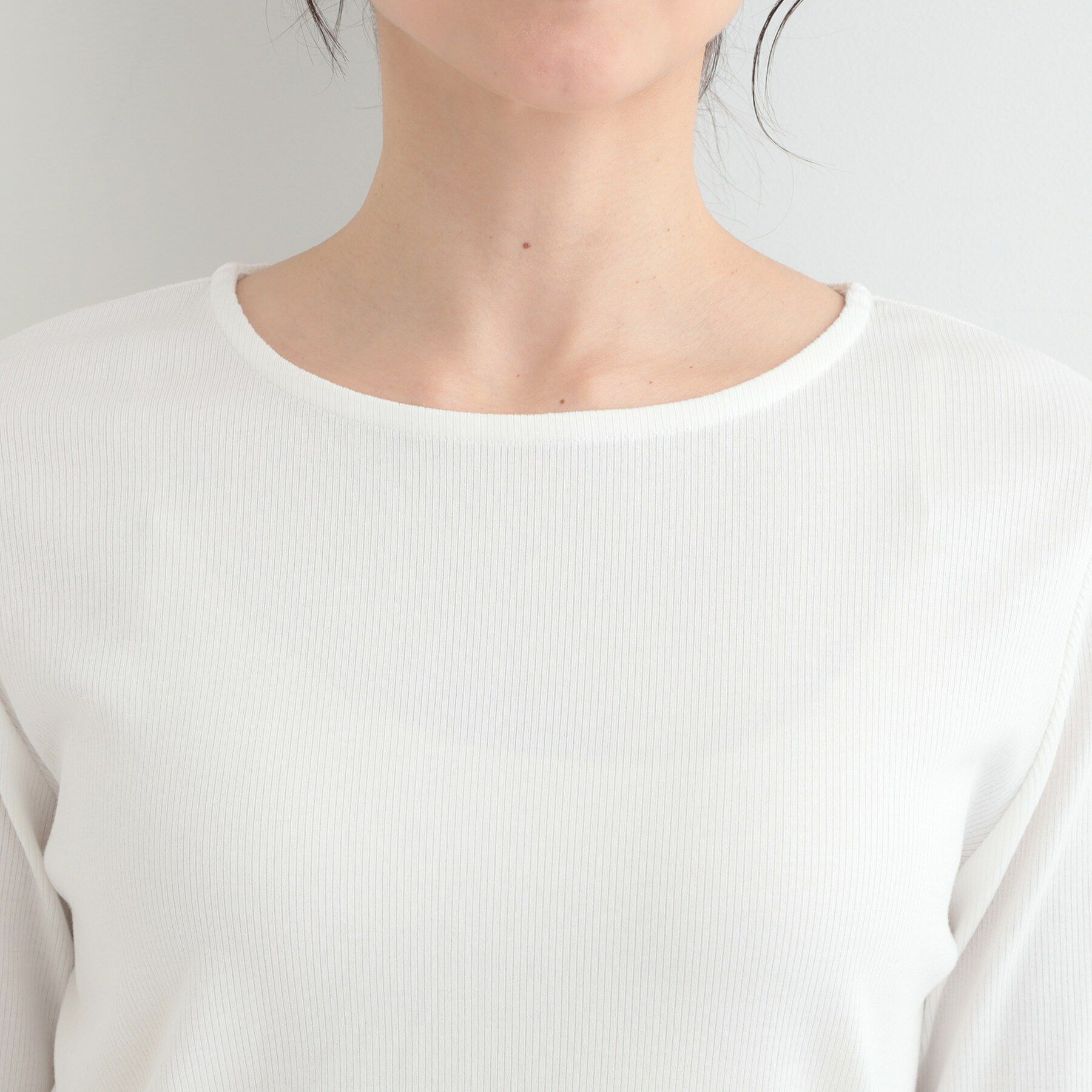 SHOO･LA･RUE「【2点セット】チェック柄フリルキャミビスチェ&times;テレコロンT」|Tシャツ・カットソー|